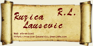 Ružica Laušević vizit kartica